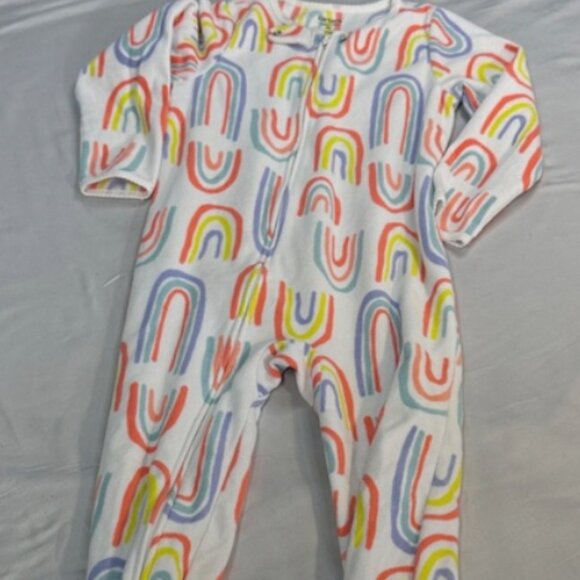 Carter's - 4T - Multicolour Rainbow pattern Fleece Onesie Sleeper - Picture 1 of 4